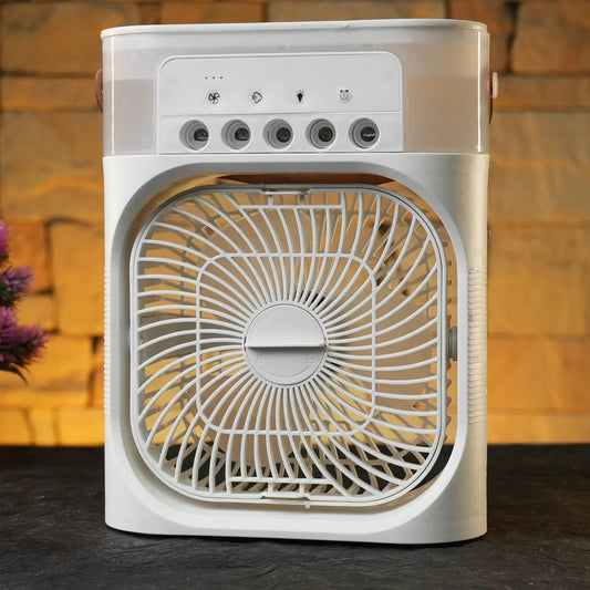 Mini Cooler for Room Cooling AC Portable Mini Fan Artic Cooler with 7 Colors LED Light, 1/2/3 H Timer, 3 Wind Speeds and 3 Spray Modes for Office,Home,Dorm,Travel (Multi)