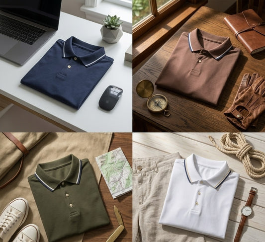 Poly Matte Solid Half Sleeves Mens Polo T-Shirt Pack Of 4