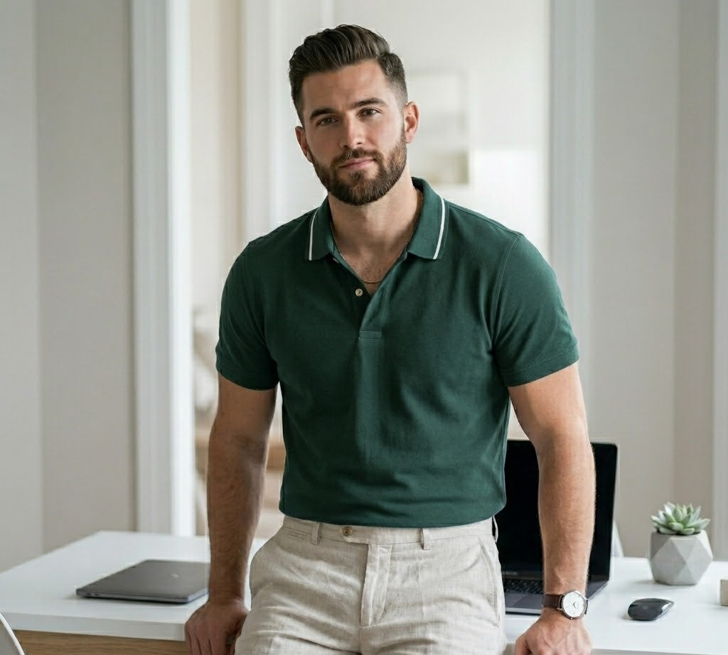 Poly Matte Solid Half Sleeves Mens Polo T-Shirt Pack Of 4